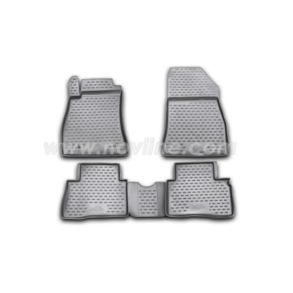 3D Patosnice NISSAN Juke (F15) 2010-2020, kopče za fiksiranje patosnica, set 4 kom